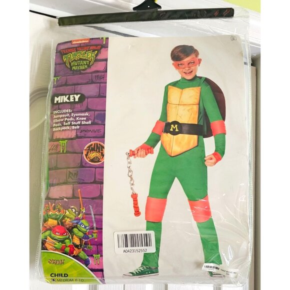 TMNT Michelangelo Costume Teenage Mutant Ninja Turtles Spirit Halloween Mikey MD - Picture 2 of 6